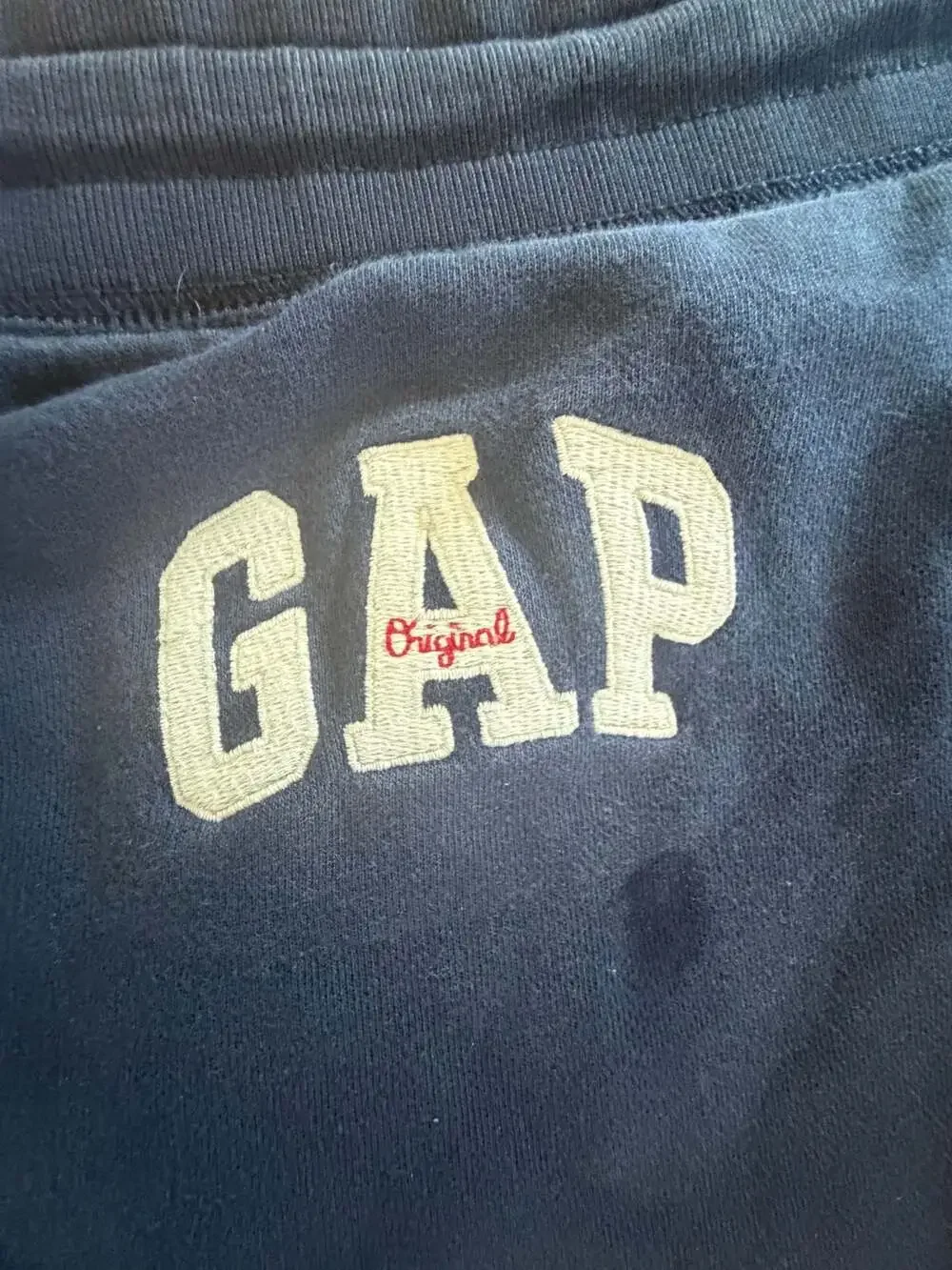 GAP Original Logo Navy Blue Drawstring Sweat Shorts